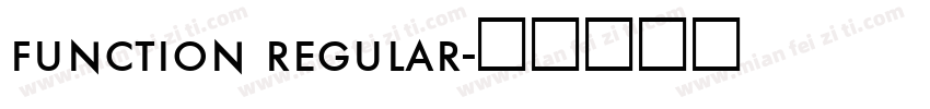 function regular字体转换